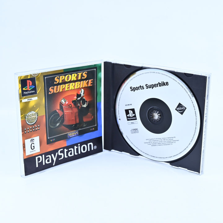 Sports Superbike - Sony Playstation 1 / PS1 Game + Manual - PAL - MINT DISC!