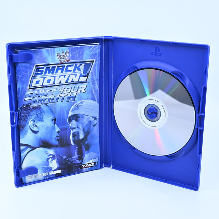 WWE SmackDown: Shut Your Mouth - Sony Playstation 2 / PS2 Game + Manual - PAL
