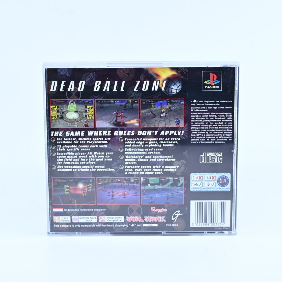 DBZ Dead Ball Zone - Sony Playstation 1 / PS1 Game + Manual - PAL - MINT DISC!