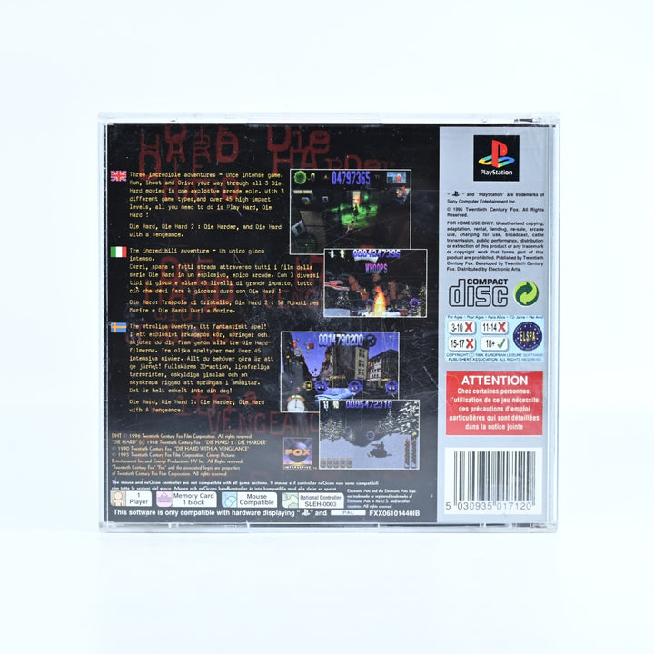 Die Hard Trilogy - Sony Playstation 1 / PS1 Game + Manual - PAL - MINT DISC!
