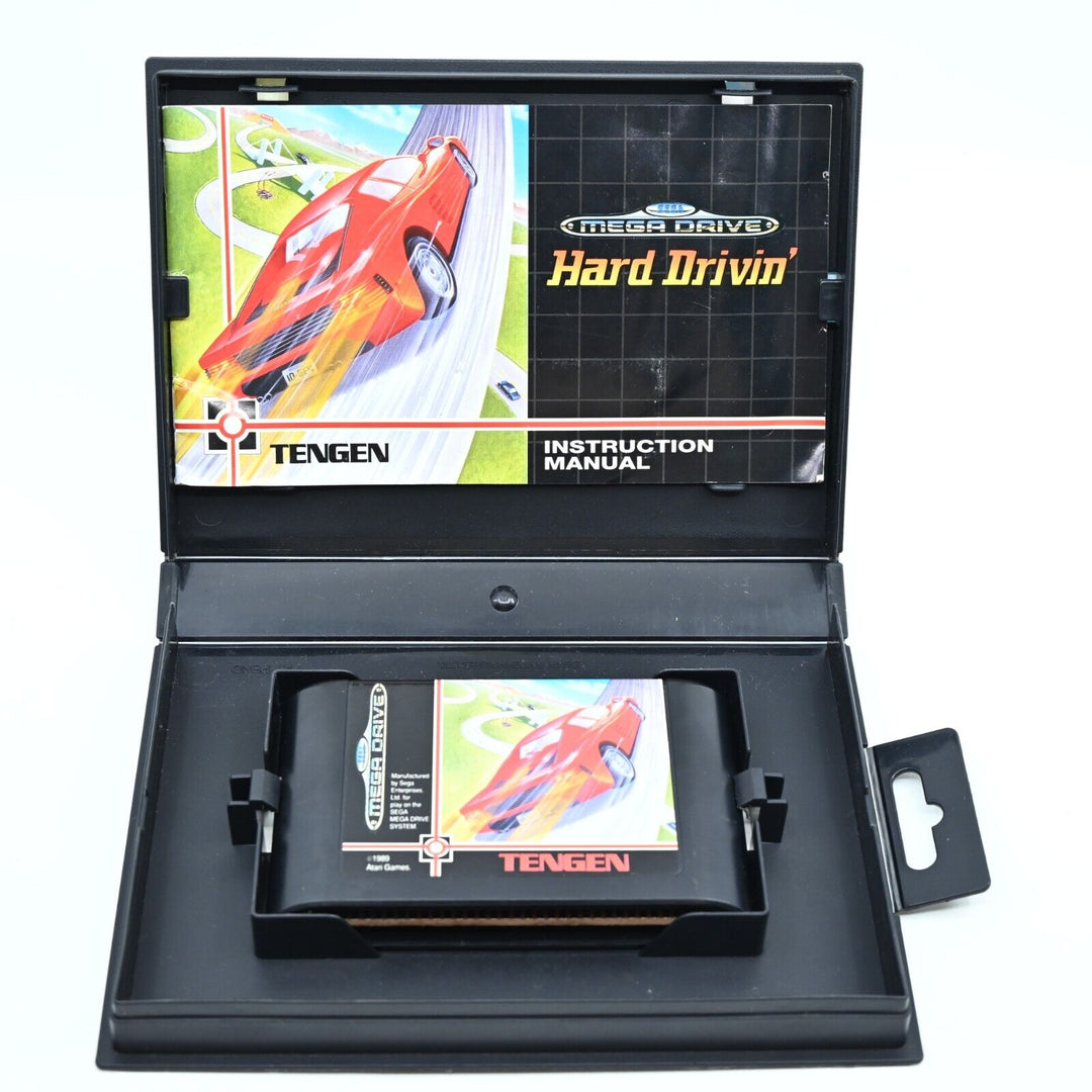 Hard Drivin' + Manual - Sega Mega Drive Game - PAL - FREE POST!