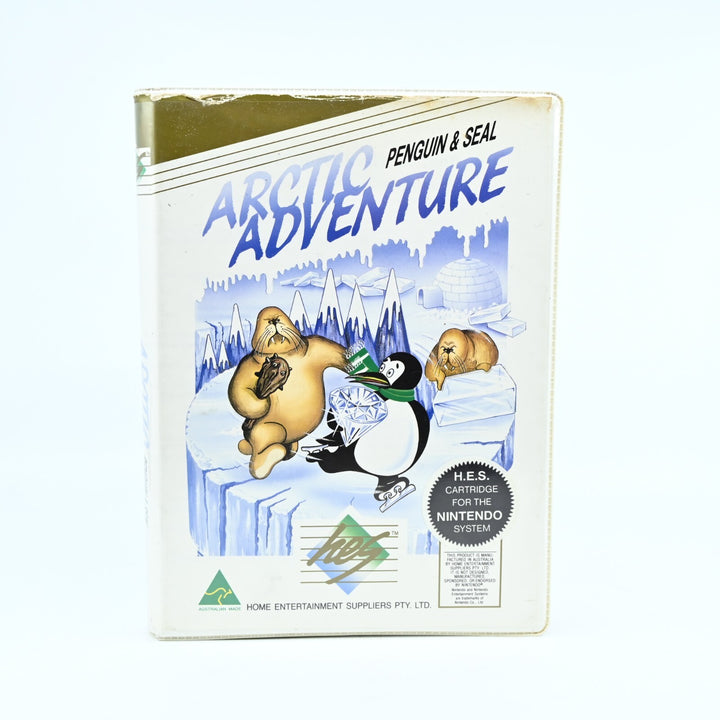 Arctic Adventure: Penguin &amp; Seal - Flat Cartridge - H.E.S / NES Game - PAL
