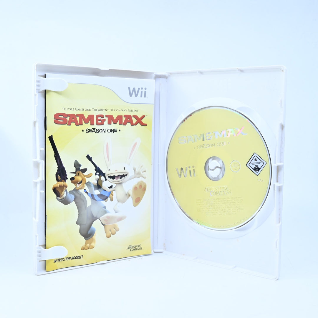 Sam &amp; Max: Season One - Nintendo Wii Game + Manual - PAL - MINT DISC!