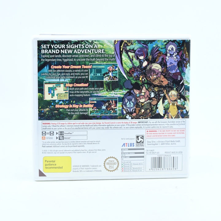 Etrian Odyssey V Beyond the Myth + Manual - Nintendo DS Game - PAL - FREE POST!