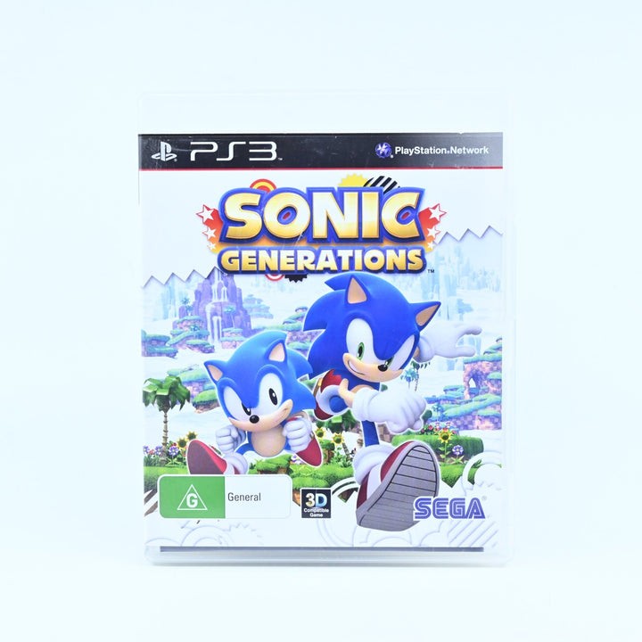 Sonic Generations - Sony Playstation 3 / PS3 Game + Manual - FREE POST!
