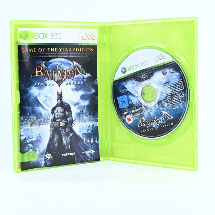 Batman: Arkham Asylum - Xbox 360 Game + Manual - PAL - MINT DISC