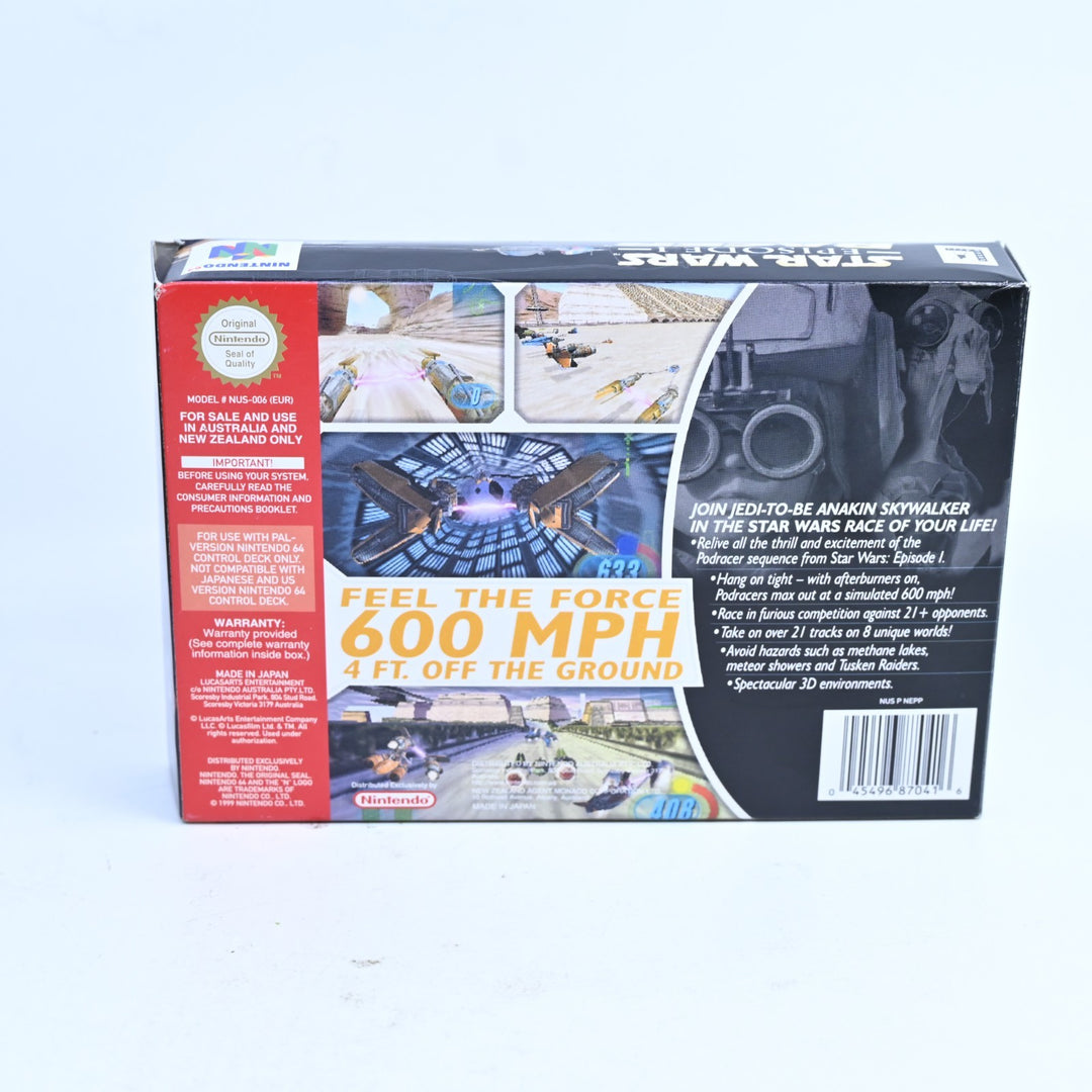 Star Wars: Episode 1 Racer - N64 / Nintendo 64 Boxed Game - PAL - FREE POST!