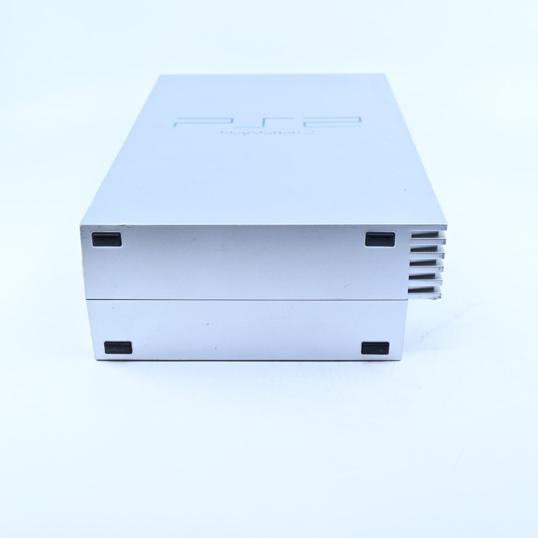 Sony Playstation 2 / PS2 Console Fat Silver GENUINE CONTROLLER + CABLES + HDMI