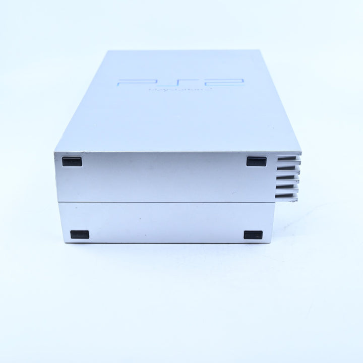 Sony Playstation 2 / PS2 Console Fat Silver GENUINE CONTROLLER + CABLES + HDMI