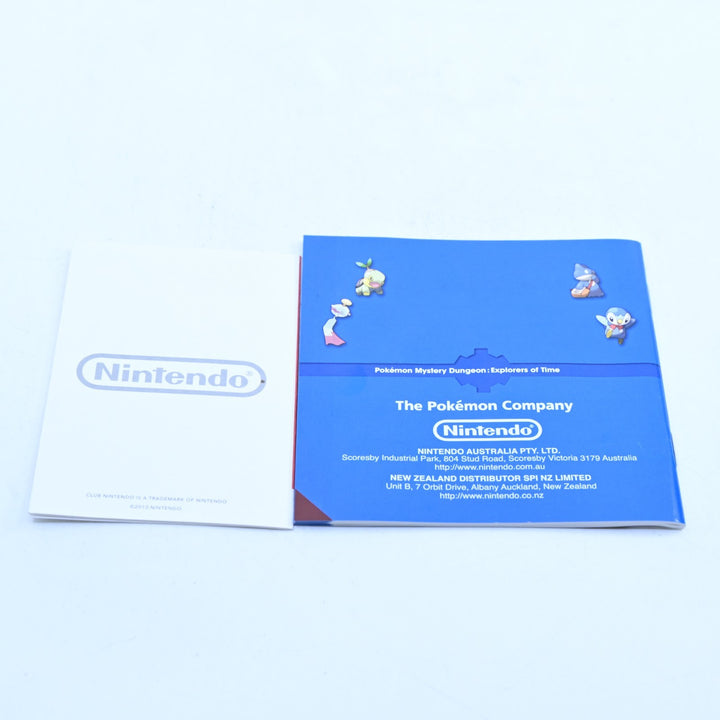 Pokemon Mystery Dungeon: Explorers of Time - Nintendo DS Game + Manual