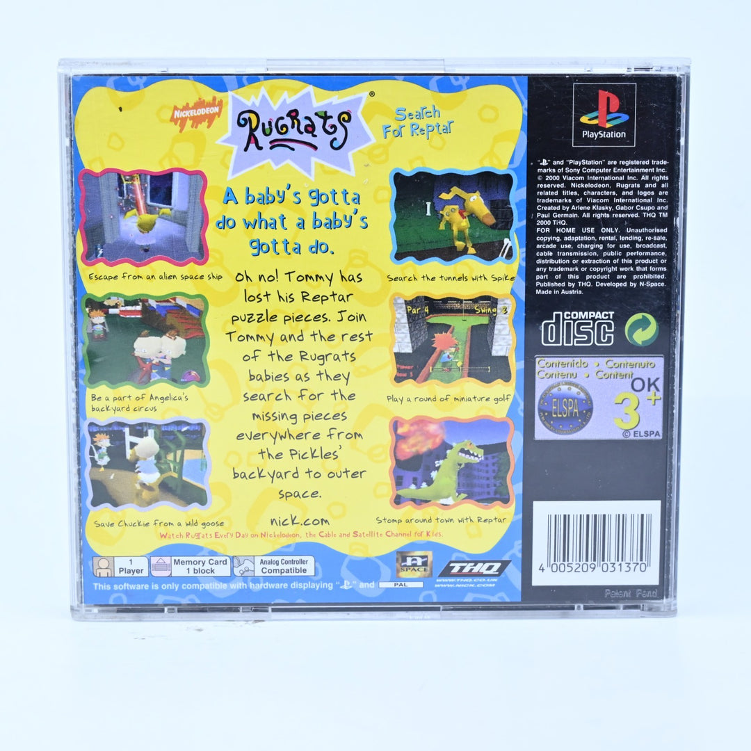 Rugrats Search for Reptar - Sony Playstation 1 / PS1 Game + Manual - PAL