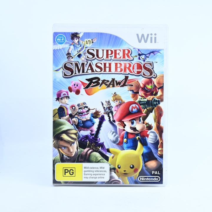 Super Smash Bros. Brawl - Nintendo Wii Game + Manual - PAL - MINT DISC!