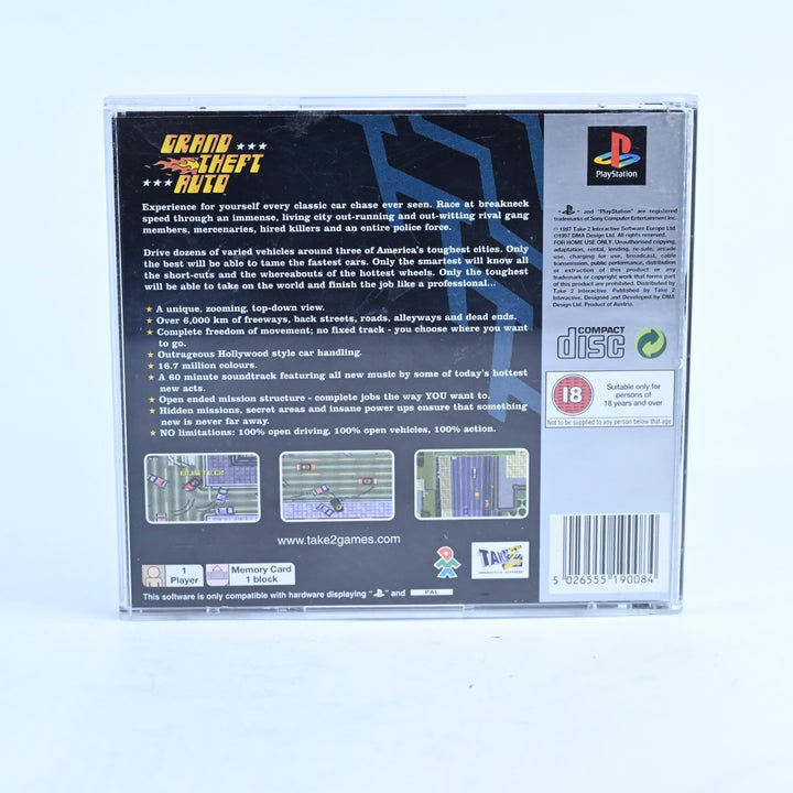 Grand Theft Auto - Sony Playstation 1 / PS1 Game - No Manual or Map - PAL