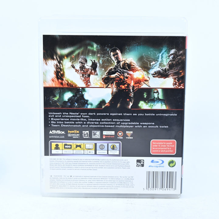 Wolfenstein - Sony Playstation 3 / PS3 Game + Manual - MINT DISC!