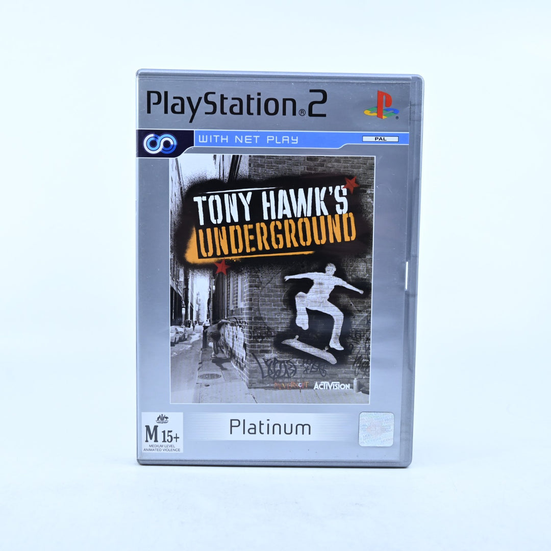 Tony Hawk's Underground - Sony Playstation 2 / PS2 Game + Manual - PAL