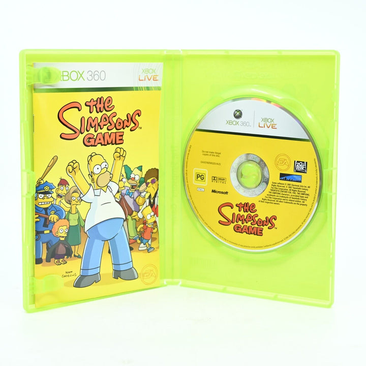 The Simpsons Game - Xbox 360 Game + Manual - PAL - FREE POST!