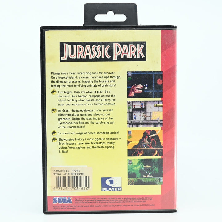 Jurassic Park - Sega Genesis Game - NTSC - FREE POST!