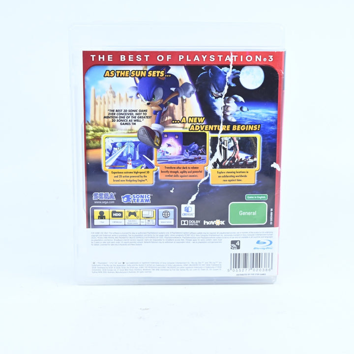 Sonic Unleashed - Sony Playstation 3 / PS3 Game + Manual - FREE POST!