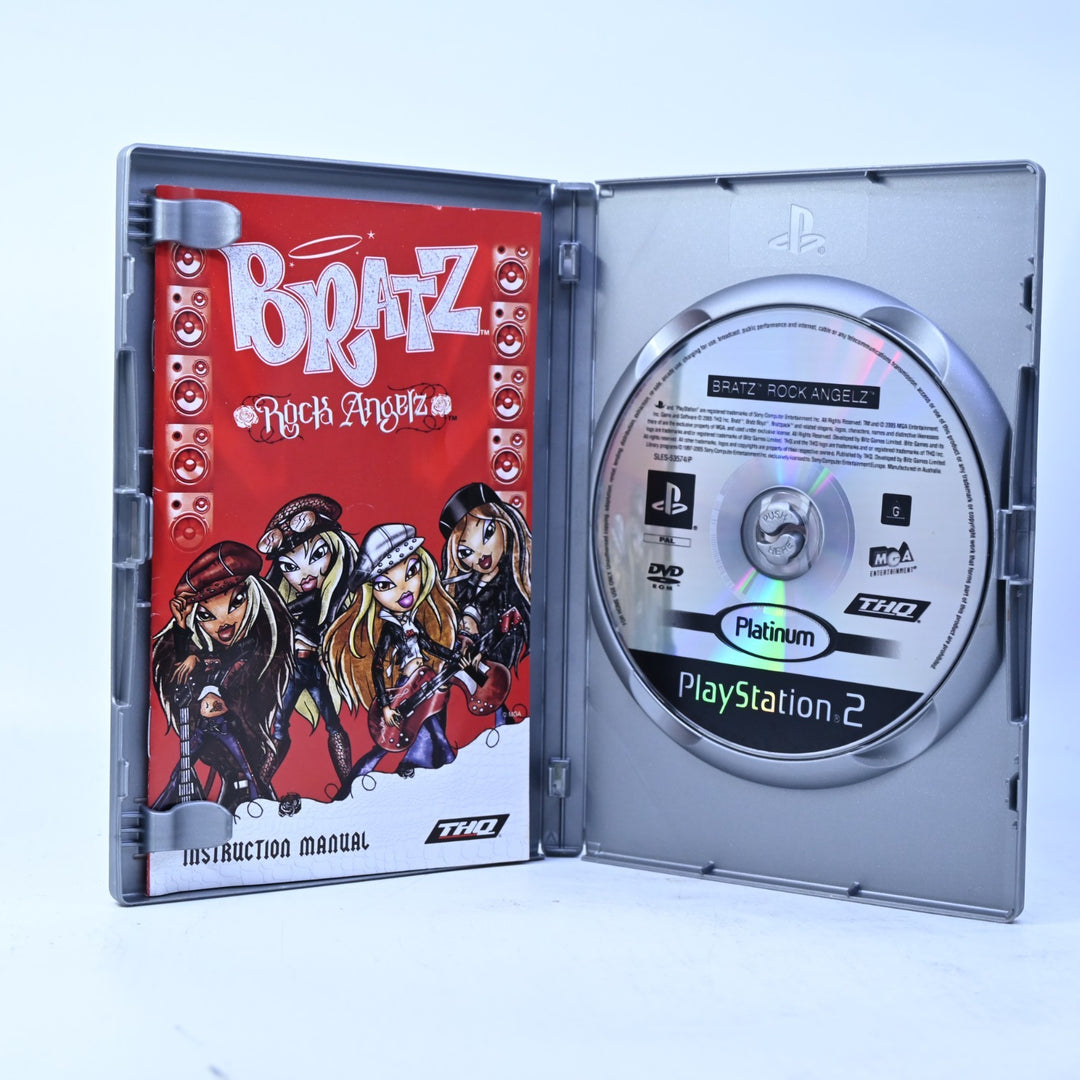 Bratz Rock Angels - Sony Playstation 2 / PS2 Game + Manual - PAL - MINT DISC!