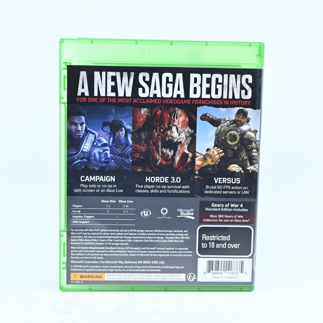 Gears of War 4 - Xbox One Game - PAL - FREE POST!