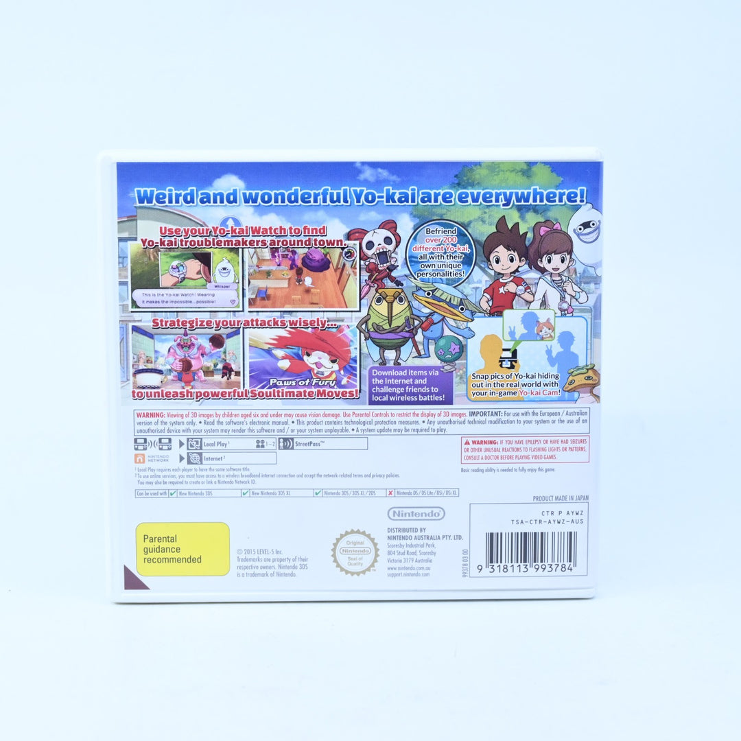 Yo-Kai Watch - Nintendo 3DS Game - PAL + Manual - FREE POST!