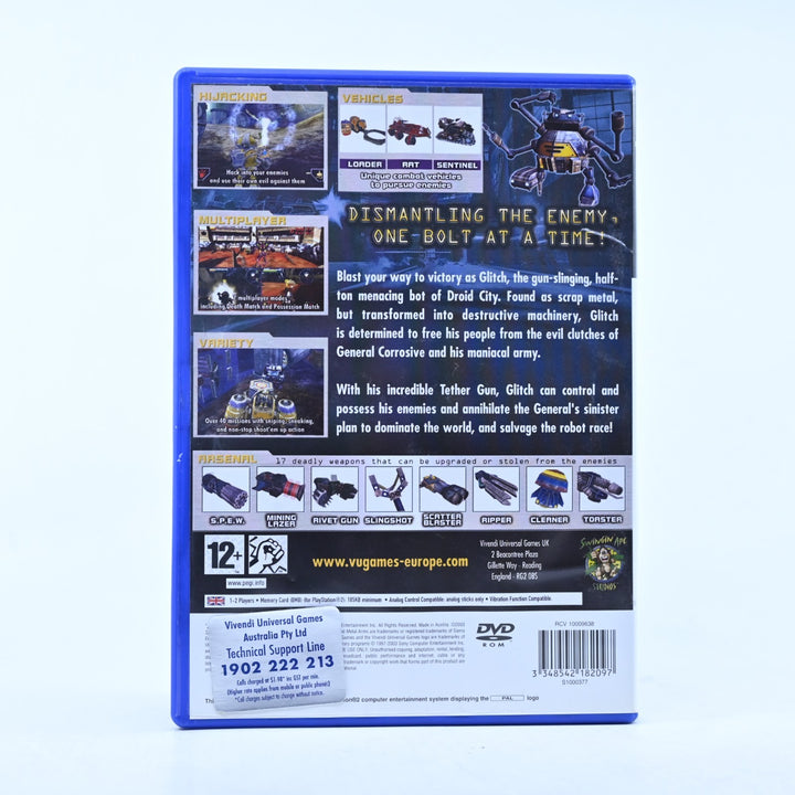 Metal Arms: Glitch in the System - Sony Playstation 2 / PS2 Game + Manual - PAL