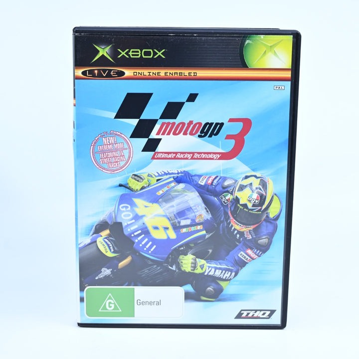 Moto GP 3 - Original Xbox Game + Manual - PAL - MINT DISC!