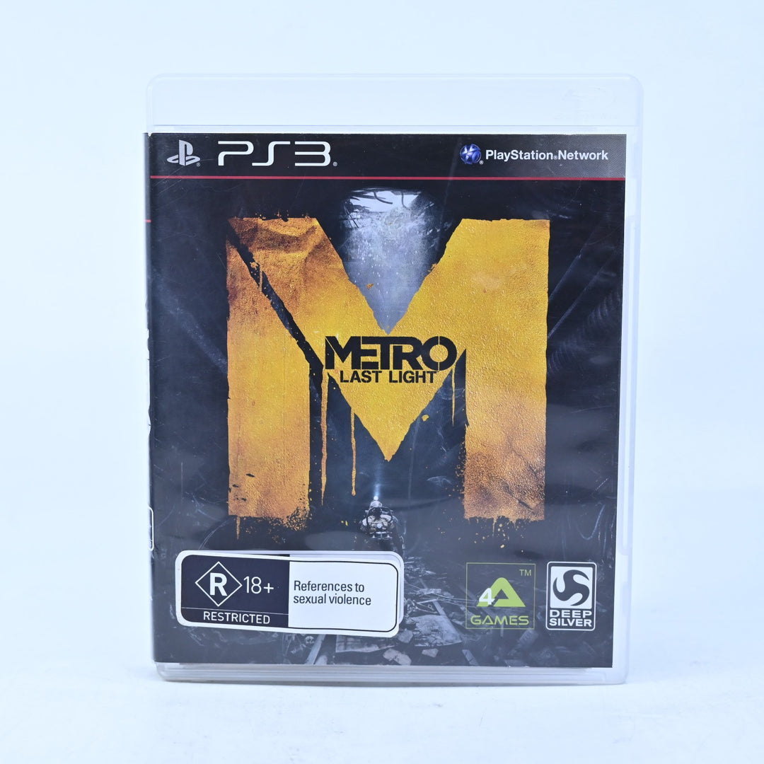 Metro: Last Light - Sony Playstation 3 / PS3 Game + Manual - FREE POST!
