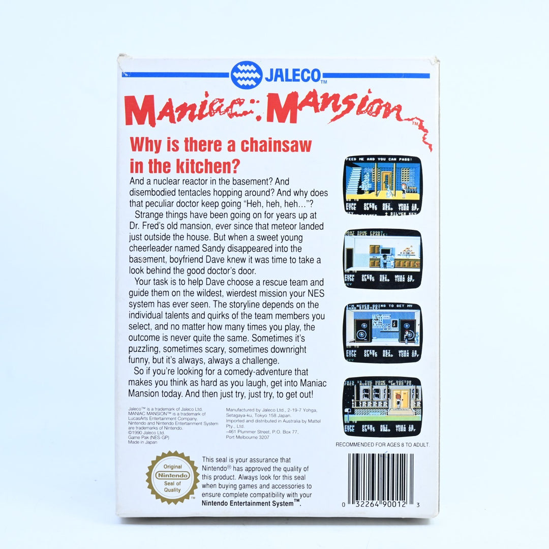 Maniac Mansion - Nintendo Entertainment System / NES Boxed Game - PAL