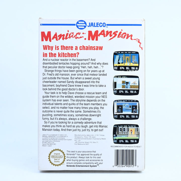 Maniac Mansion - Nintendo Entertainment System / NES Boxed Game - PAL