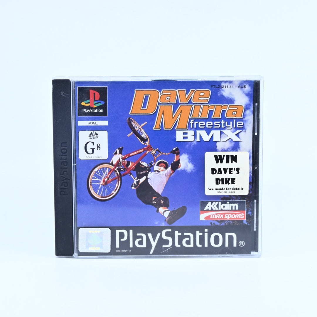 Dave Mirra Freestyle BMX - Sony Playstation 1 / PS1 Game - No Manual- MINT DISC!