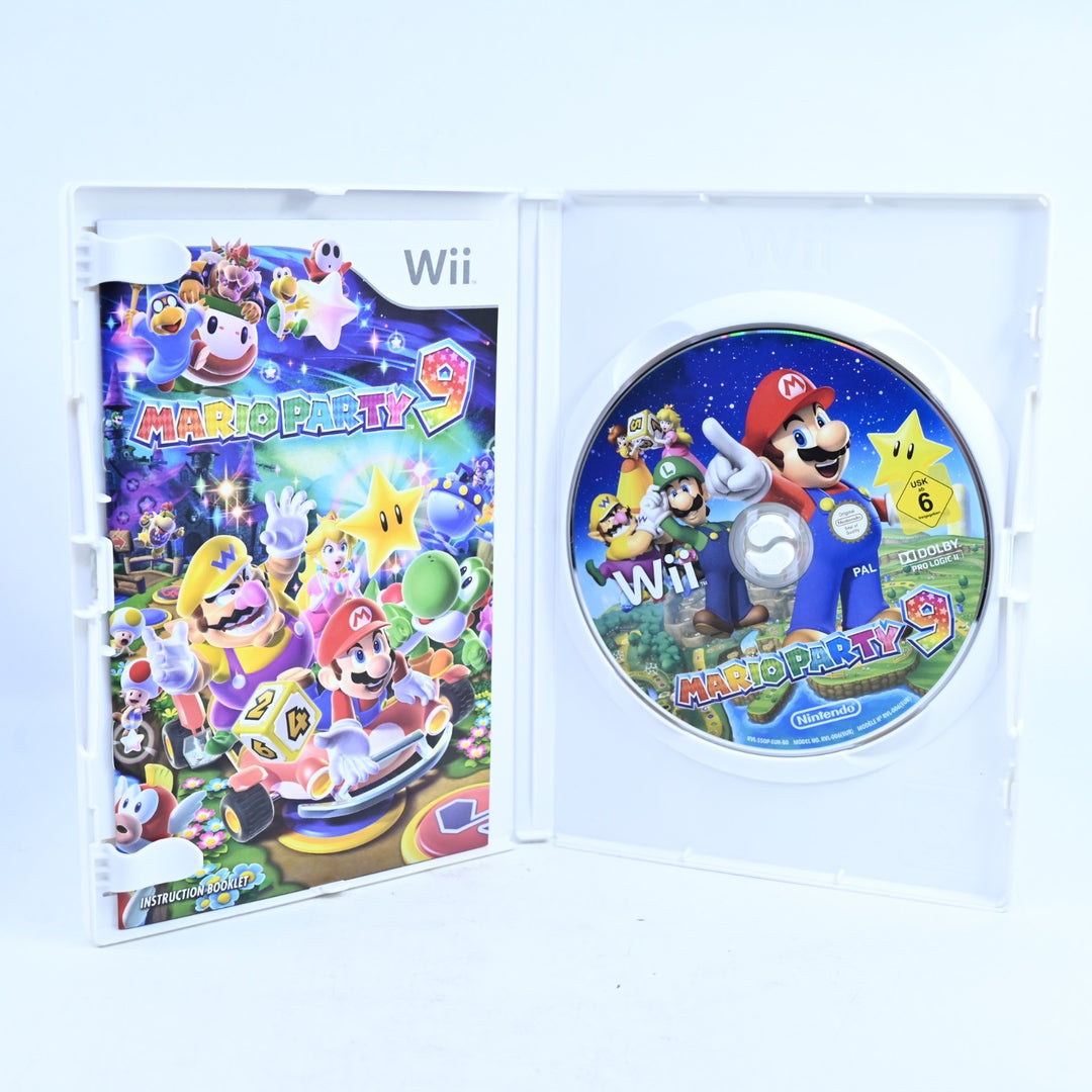 Mario Party 9 - Nintendo Wii Game + Manual - PAL - MINT DISC!