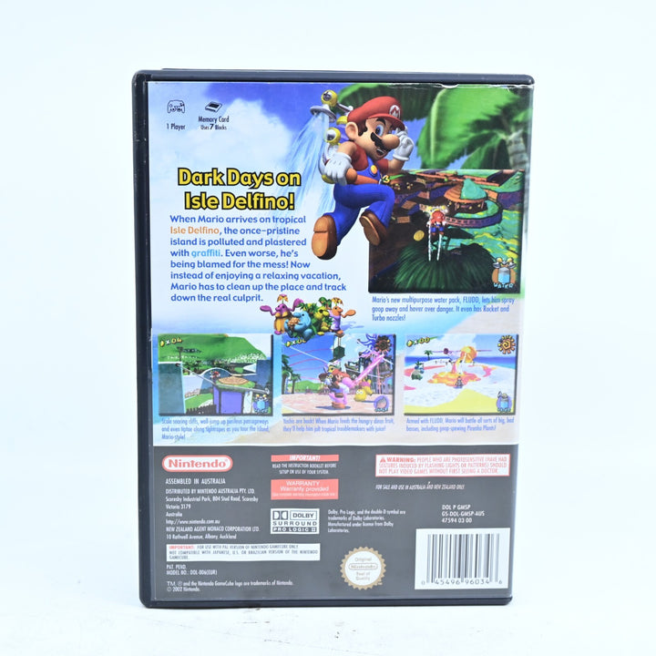 Super Mario Sunshine - Nintendo Gamecube Game + Manual - PAL - FREE POST!