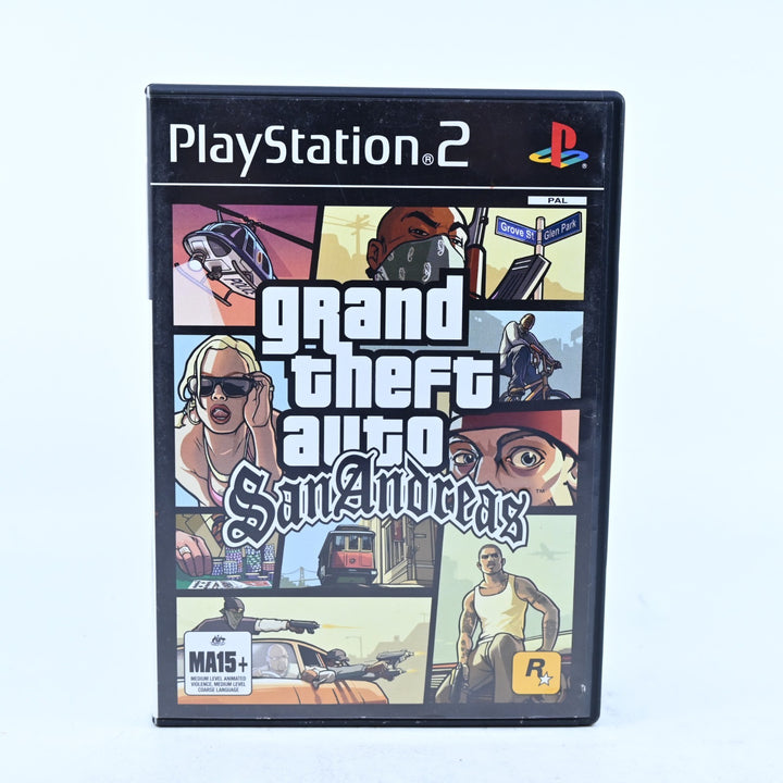 Grand Theft Auto: San Andreas - Sony Playstation 2 / PS2 Game - No Manual or Map