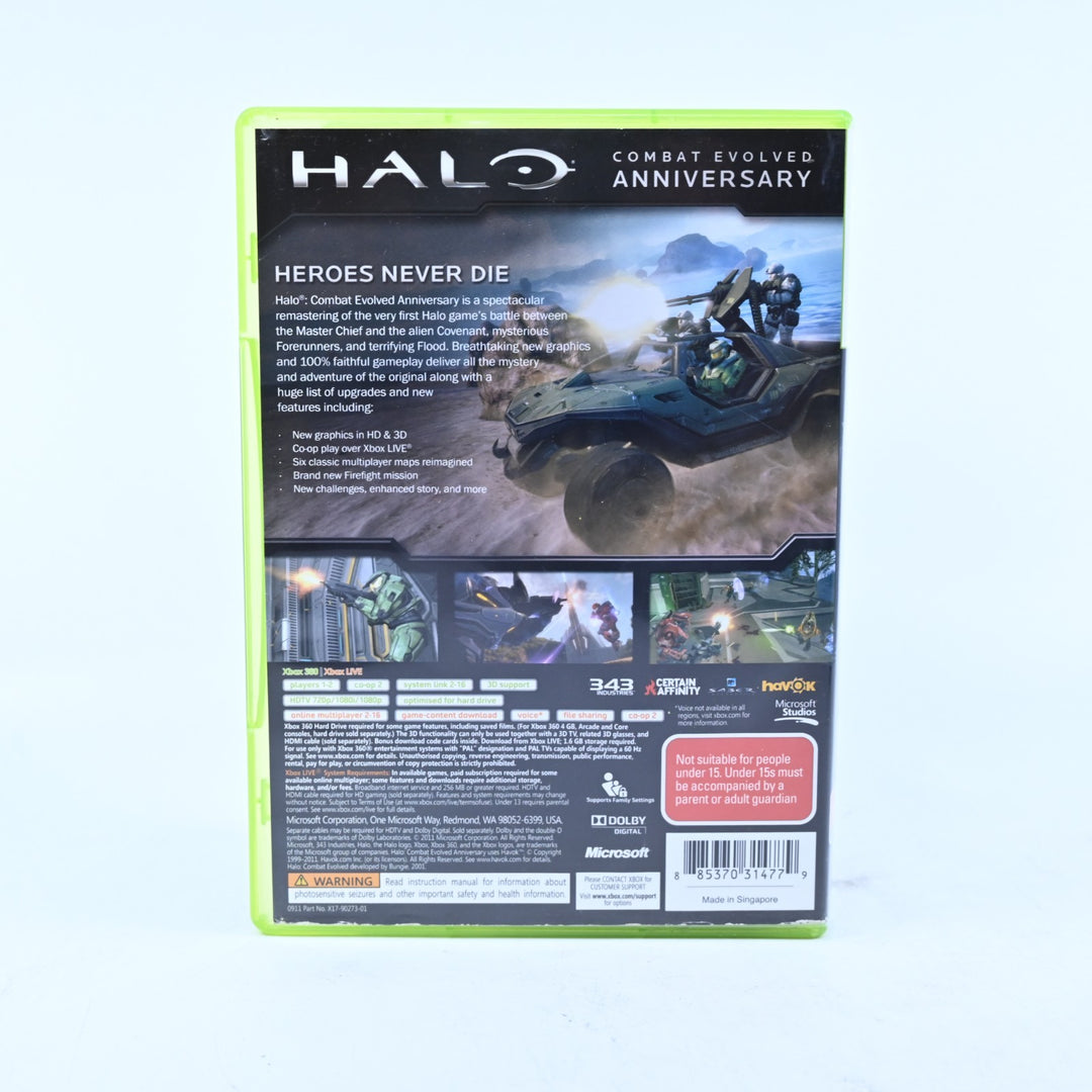 Halo: Combat Evolved Anniversary - Xbox 360 Game + Manual - PAL - MINT DISC!