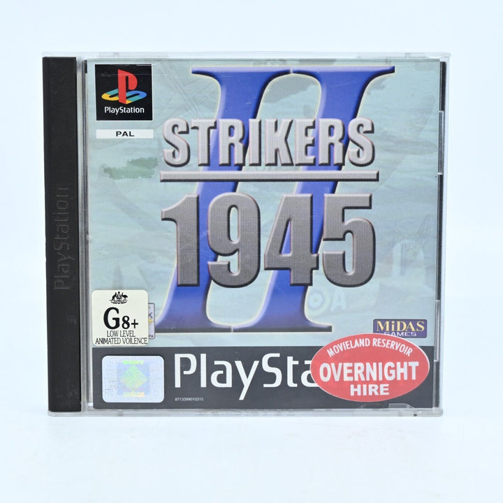 Strikers 1945 II - Sony Playstation 1 / PS1 Game + Manual - PAL - MINT DISC!