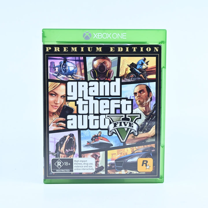Grand Theft Auto V 5 - Premium Edition - Xbox One Game + Manual - No Map - PAL