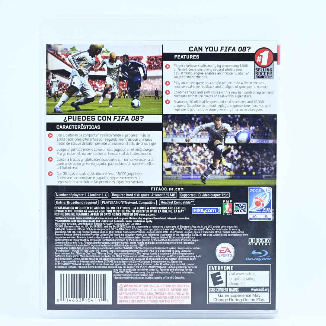 FIFA 08: Soccer - Sony Playstation 3 / PS3 Game + Manual - FREE POST!