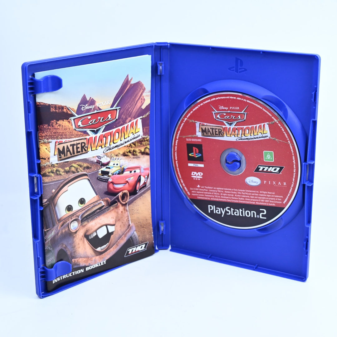 Disney-Pixar Cars Mater-National - Sony Playstation 2/ PS2 Game + Manual - PAL