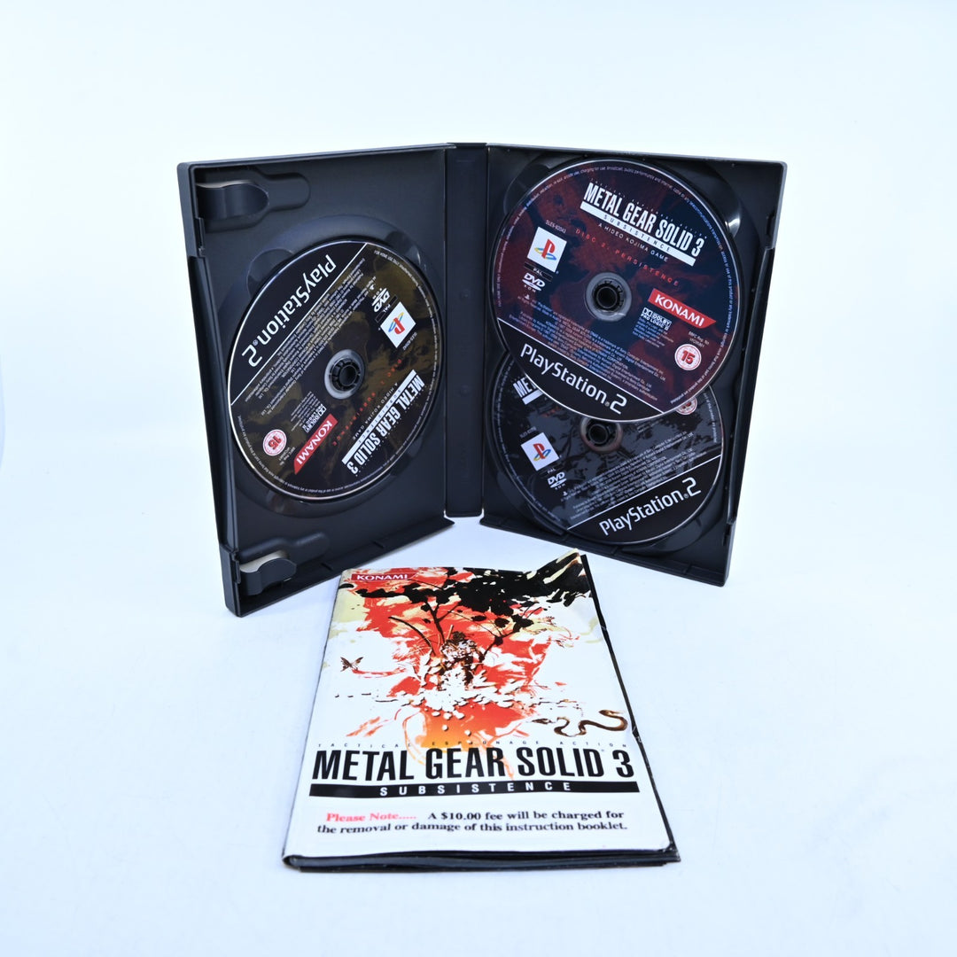 Metal Gear Solid 3: Subsistence - Sony Playstation 2 / PS2 Game + Manual - PAL