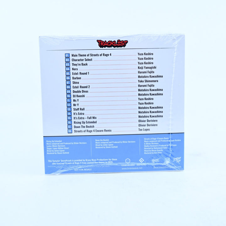 SEALED! Streets of Rage 4 - Limited Run Games Exclusive Track Selection - CD