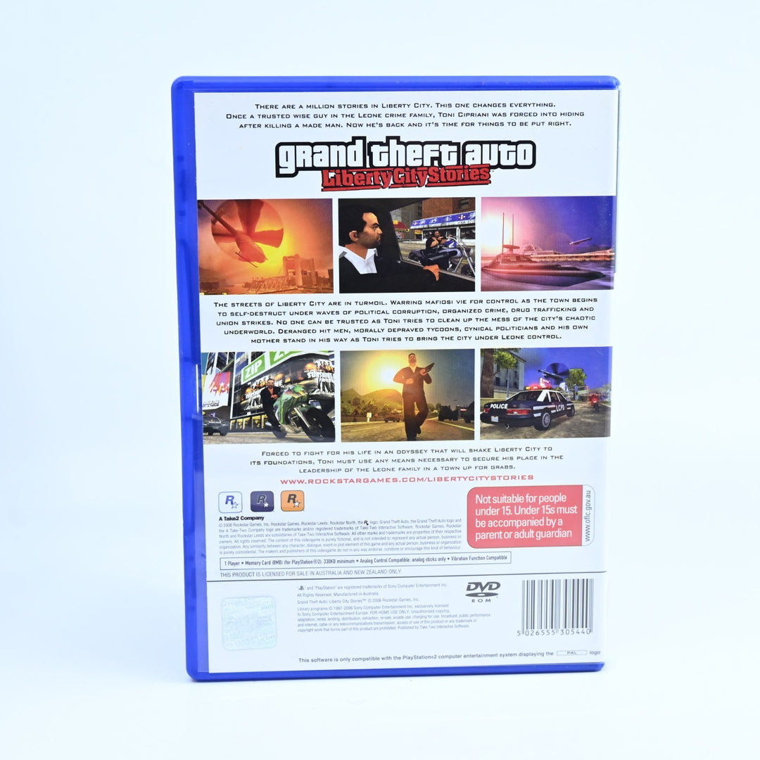 Grand Theft Auto Liberty City Stories - PS2 Game + Manual + Map - PAL