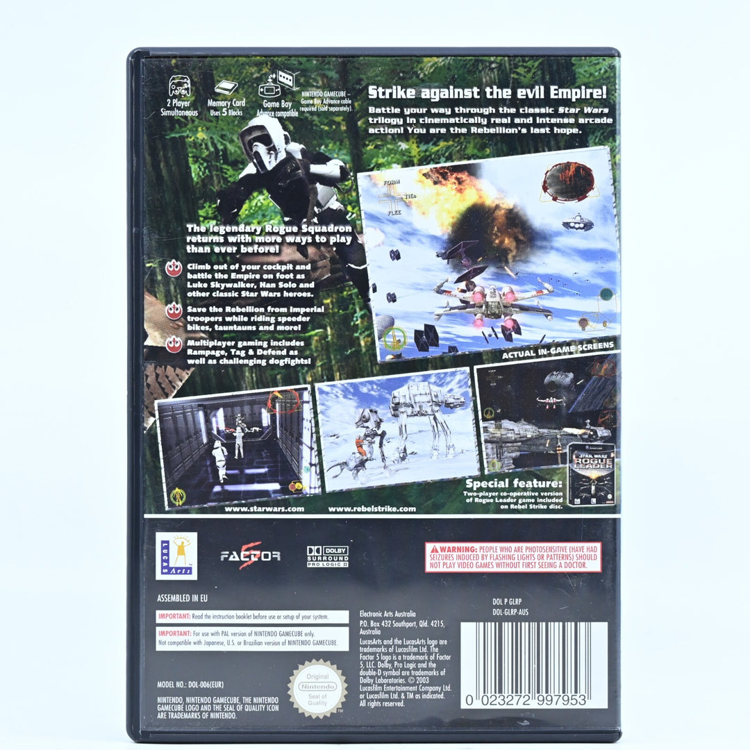 Star Wars Rogue Squadron III: Rebel Strike - Nintendo Gamecube Game + Manual