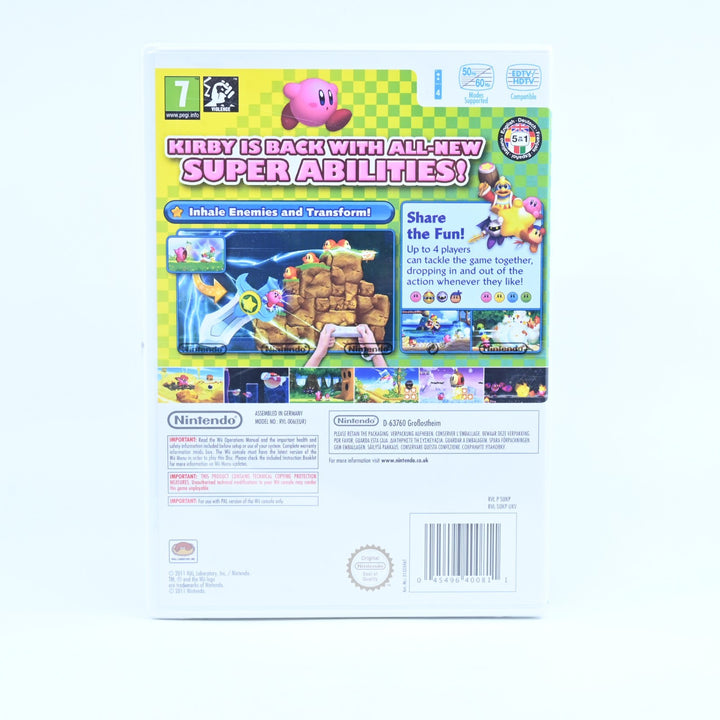 SEALED! Kirby's Adventure Wii - Nintendo Wii Game + Manual - PAL - FREE POST!