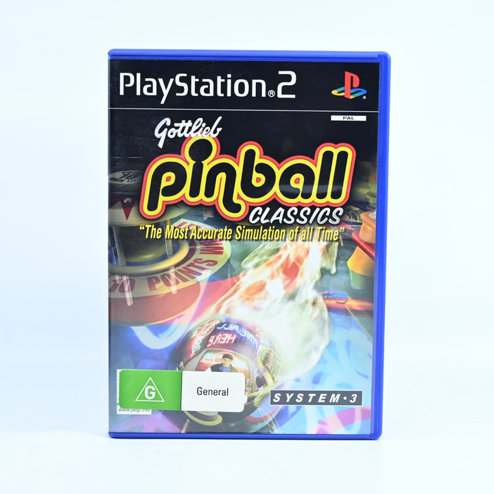Gottlieb Pinball Classics - Sony Playstation 2 / PS2 Game + Manual - PAL
