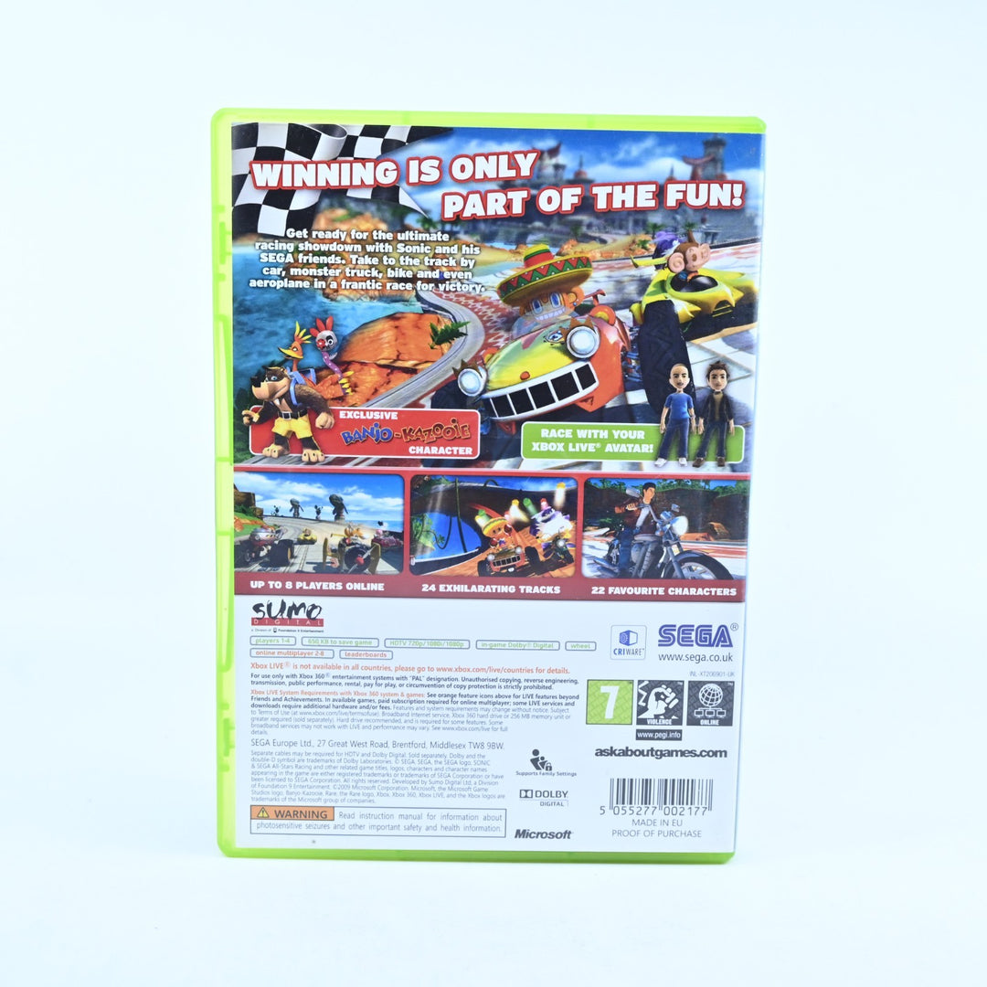 Sonic & Sega All-Stars Racing with Banjo & Kazooie - Xbox 360 Game + Manual