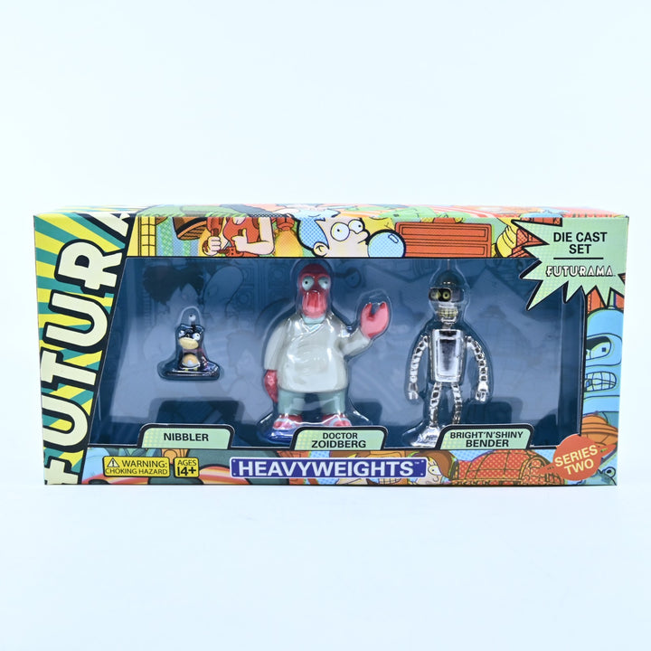 SEALED! Futurama Heavyweights - Series 2 - Die Cast Figure Set - Rocket USA Toy