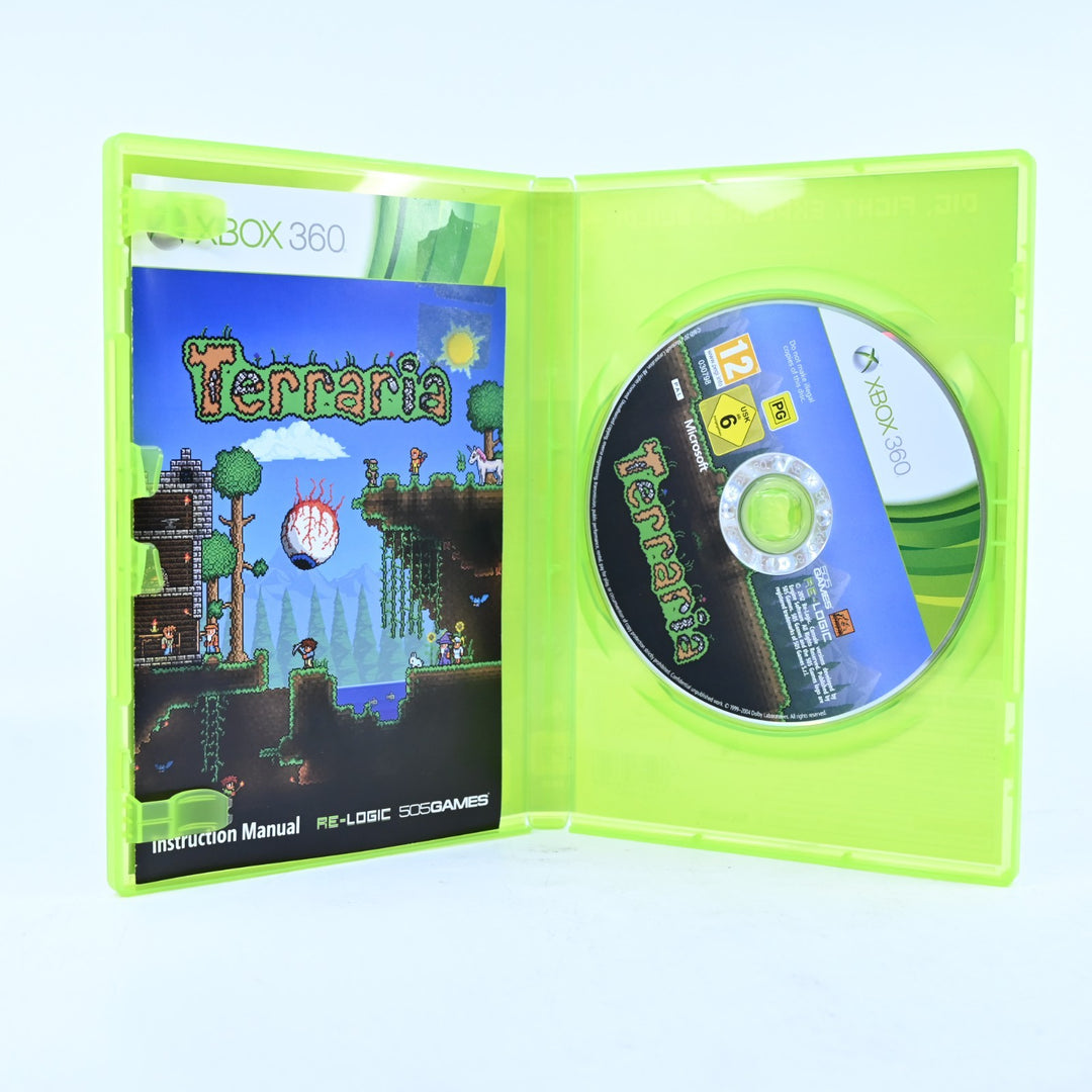 Terraria - Xbox 360 Game + Manual - PAL - MINT DISC!
