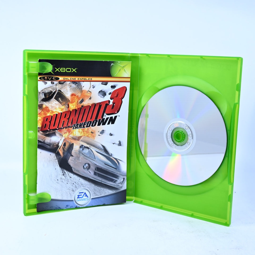 Burnout 3 Takedown - Original Xbox Game + Manual - PAL - MINT DISC!