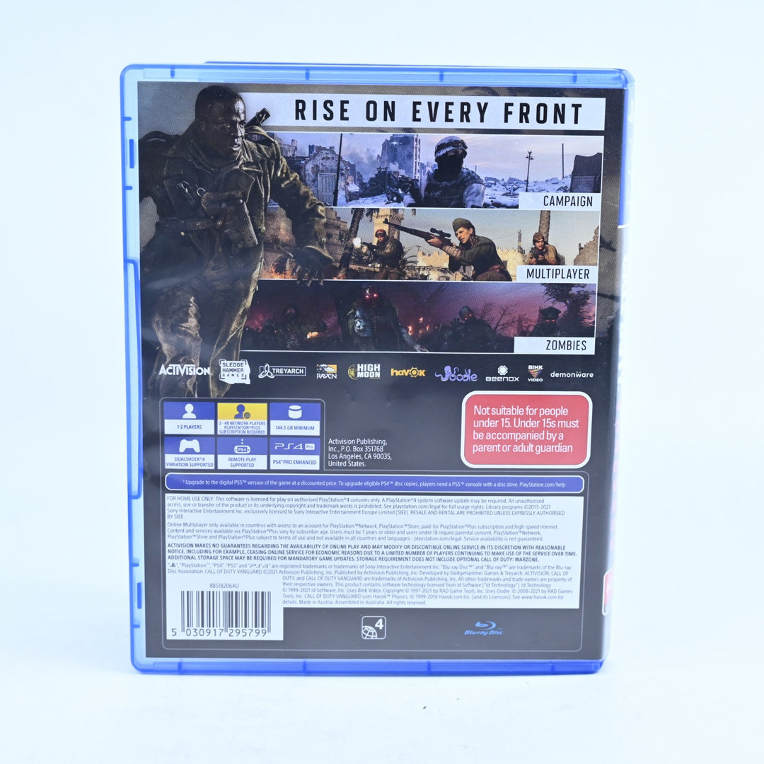 Call Of Duty: Vanguard - Sony Playstation 4 / PS4 Game - MINT DISC!